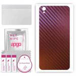 apgo skin sticker film foil vinyl for the BACK compatible with Oppo F7, scratch-resistant, easy to install - Carbon Chameleon CAKA5