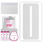 apgo Protective Skin Sticker for the back compatible with Nubia Red Magic 6S Pro, Wrap Film, Foil, Vinyl - Pattern Transparent Carbon