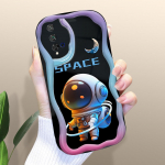 Armas koomiksimustriga kreemjas tekstuuriga korpus Lainelise servaga pehme silikoonkaanega telefoni&uuml;mbris Huawei Honor Infinix Tecno iPhone'i jaoks Honor 20 valge