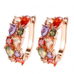 1 paar naiste trendikaid k&otilde;rvar&otilde;ngaid, v&auml;rvilised kuuptsirkooniumoksiidist aksessuaarir&otilde;ngad