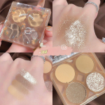 New makeup four-color eyeshadow palette matte earth-colored eyeshadow