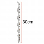 8 tk Linnupeletaja Peegeldavad Vardad 30cm Hirmuta Linnud Peletaja Tuulega P&ouml;&ouml;rlev Spiraalvarras Riputatavad Kaunistused Kodu Aia Dekoratsiooniks 1PCS