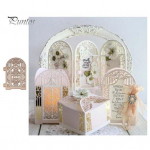 Ukse akende kaare metallist l&otilde;ikestantsid DIY v&auml;ljal&otilde;igete album, reljeef, paberkaardid, album, k&auml;sit&ouml;&ouml; h&otilde;be