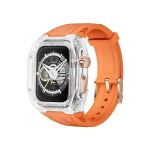 Modifitseeritud Richard Style l&auml;bipaistev &uuml;mbris Apple Watch789 lambo Apple rihma jaoks 44/45mm oranž