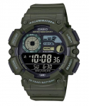 Casio digitaalne vaikrihmaga kvarts-meeste k&auml;ekell WS-1500H-3BV 100M must