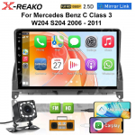 Android Mercedes Benz C-klassile 3 W204 S204 2006 - 2011 CarPlay Autoraadio Multimeedia Video M&auml;ngija GPS DSP 1+32 12D