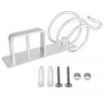 Juuksesirgendaja hoidik Hoiurest Vannitoa riiul Hoiutarvikud F&ouml;&ouml;nihoidja rack, seinale kinnitatav ruum Alumiinium must