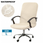 Veekindel tooli kate Jacquard kontoriarvuti tooli kate Gaming tugitooli istme kate elastne veniv mustusevastane eemaldatav L