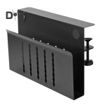 Laua k&uuml;lgne s&uuml;learvuti hoidik ilma puurita Kinnitatav lauariiul Tahvelarvuti salvestusruum Tugev kirjutuslaud Rippuv vertikaalne s&uuml;learvuti aluse alus must