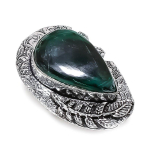 Malachite Gemstone Handmade 925 Sterling Silver Jewelry Gift Ring Size 8 d2v68