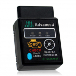 Bluetooth-&uuml;hilduv auto OBD2 skanner Elm327 V2.1 koodilugeja OBDII diagnostikavahendi diagnostikaskanner Androidile, IOS-ile, Windowsile must