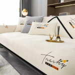 Letters Tikand Diivani kate Must &auml;&auml;r Four Seasons Universaalne P&otilde;hja-Euroopa diivanipadi libisemiskindel &scaron;enill diivanipadi 30x50cm pillowcase oranž