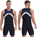 Meeste ujumistrikoo &uuml;hes t&uuml;kis jumpsuit Shorty wetsuit ujumiskost&uuml;&uuml;m Sportlik ujumisriided 4XL