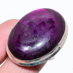 Natural Purple Labradorite Gemstone 925 Sterling Silver Ring Size 10 r4y37