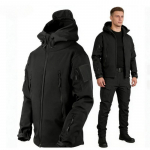 Meeste v&auml;listingimuste soojad &uuml;likonnad K&uuml;lmakindlad ja soojad Pluss sametpaksusega riided S&uuml;gis ja talv Suurused Joped ja cargo p&uuml;ksid XXXXL must