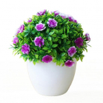 Kunstlillepottidesse kantud erksad sisekujundused pakuvad erksate lilledega bonsai koju 6