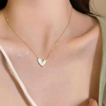 Ins Shell Love Heart Ripats Kaelakee Lihtne Kuldne V&auml;rv Clavicle Chain Kaelakee Naistele Naiste Ehted Kingitus