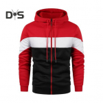 S&uuml;gis Kevad Meeste Kapuutsiga Pusa N&ouml;&ouml;riga V&auml;rviplokk Lukuga Elastne Mansett Kapuutsiga Vaba Kampsun Pikkade Varrukatega Sport Igap&auml;evane Jakk S valge