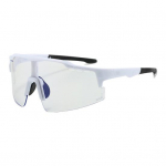 V&auml;listingimustes kasutatavad fotokroomsed rattaprillid, UV-kaitse, tuulekindlad, kerged, mehed, naised, jooksjad, maastikuratta, spordiprillid, prillid valge