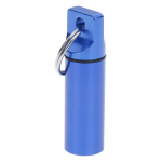 1PC Portable Waterproof Capsule Container Medicine Bottle Universal Aluminum Emergency Seal Pills Box sinine