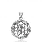 925 Sterling Silver Geomeetriline Seed of Life ripats kaelakee Irish Celtics Knot kaelakee peen ehted naistele CYD396