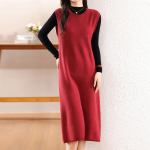 Naiste ka&scaron;miirkleit Qinghe ka&scaron;miir 30% ka&scaron;miir 70% vill s&uuml;gis-talvine ka&scaron;miir seelik pehme ja soe L tumepruun v&auml;rv