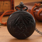 Retromood meeste mustad taskukellad, meeste kvartsist taskukellade kaelakee, ideaalne valik kingituseks