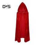 Halloween T&auml;iskasvanute Mantel Cape Kuldne samet Cosplay Kapuutsiga hommikumantel t&auml;ispikk Kleit Mantel N&otilde;id Vampiirid Halloweeni Kost&uuml;&uuml;mi Aksessuaarid 110cm lilla