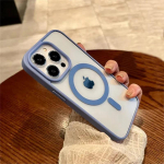 Luksuslik Magsafe'i l&auml;bipaistev &uuml;mbris iPhone'ile 16 15 14 13 12 11 Pro X XS XR Max Mini 7 8 Plus SE 2022 Magnetiline juhtmevaba laadimiskate iPhone 16 Pro