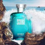 Ustraa Scuba Cologne - 100ml - Perfume for Men | With lively, spicy and deep aquatic notes | Long-lasting fragrance with no gas 100ML