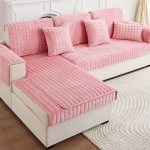 Pehmed diivanikatted Diivanipadi universaalne libisemiskindel Four Seasons talvediivani kate 110x240cm roosa
