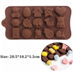 Silikoonvormid J&auml;&auml;vaiguvorm Koogi k&uuml;psetust&ouml;&ouml;riist &Scaron;okolaadivorm DIY Jelly Puding Kummikommid kohv