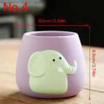 Multifilm Loomade lillepott Keraamiline sukulentne pott Planter T&ouml;&ouml;laua kaunistused Taimepott Kodukaunistus Aiakaunistus No.1