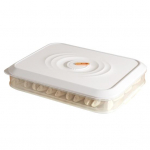 Pelmeenide organiseerija Virnastatav k&uuml;lmakindel PP Mugav kasutamine K&uuml;lmkapp Korraldaja K&ouml;&ouml;gitarbed 1PCS valge