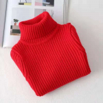 Mood Beebid T&uuml;drukud Talve Turtleneck Kootud Kampsunid Riided S&uuml;gis Lapsed Poisid Pullover Laste Kudumid Mitmek&uuml;lgsed 130 valge