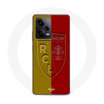 Coque Maniacase pour Xiaomi Redmi Note 12 Pro 5G RCL LENS Logo fond jaune et rouge