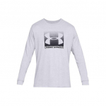 Under Armour sirge l&otilde;ikega pikavarrukaline logotr&uuml;kiga spordis&auml;rk &uuml;mmarguse kaelusega Ameerika vintage meeste &uuml;laosa Modern-Gray 1329586-037 S