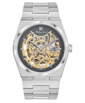 Mathey-Tissot Zeus Skelett Roostevaba teras Hall sihver Automaatne H118CFAS Meeste k&auml;ekell hall