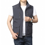 S&uuml;gisene meeste &otilde;huke sport, mitme kotiga vaba aja veetmise kiirelt kuivav suures suuruses lahtine vest alpinismivarustus v&auml;livest L