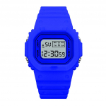 Uus Unisex elektrooniline naiste meeste kellad Reloj Fashion Square randmekell Mujer l&auml;bipaistev digitaalne spordikell 1 sinine