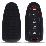 Silikoonist autov&otilde;tme&uuml;mbrise &uuml;mbris, nahahoidja kaitse&uuml;mbris, 5 nuppu Ford Explorer, Expedition, Focus, Edge, C-Max Taurus jaoks must