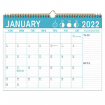 2024. aasta seinakalender, rippuv kuukalender, igakuine kontorikalender kodukontori kaunistamiseks WWO66