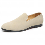 Mood Meeste Vabaajajalatsid Suede Ehtsast Nahast Meeste Pealekantavad Peo Pulma Loaferid Mokassiinid Meeste Kerged Mugavad S&otilde;idupl&auml;tud 37 (US 5.5) beež