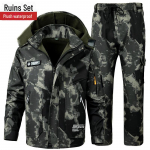 Meeste ja naiste tuulekindel veekindel paksendatud sametist talvejope &uuml;likond &ndash; k&uuml;lmakindel soe t&ouml;&ouml;riietus v&auml;listingimustes. 2XL180