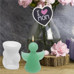 3D V&auml;ike Ingli K&uuml;&uuml;nlavorm Ingel K&uuml;&uuml;nal Silikoonvorm Epoks&uuml;vaik Aroomiteraapia K&uuml;&uuml;nal Kodu Kunst K&auml;sit&ouml;&ouml; Dekoratsioon P&uuml;hade Kingitused CHINA