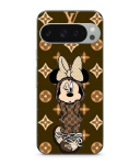 Coque - MANIACASE - Google Pixel 9 Pro XL - Souple - Minnie DISNEY LV - Marron must