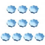 10 tk Kastmisn&otilde;u korduvkasutatavad k&ouml;&ouml;gitarbed Plastikust maitsestamistaldrik suupistete serveerimistaldrik Praktiline poe plastik A sinine