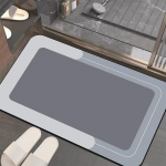 Kodu Vannitoa Imav P&otilde;randamatt, Vannitoa Libisemiskindel Jalamatt hall-sinine v&auml;rv