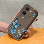 Pehme silikoonist ruudukujulise redeli mustriga telefoni&uuml;mbris, t&auml;ielikult kattev, kaamera p&otilde;rutuskindel kaitse, kummist &uuml;mbris Vivole Vivo V20 must