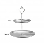 2/3 kihiline kuldne roostevabast terasest tordialus puuviljavaagen magustoidurest Restorani eemaldatav h&otilde;bedane puuviljataldrik suupistete kandik